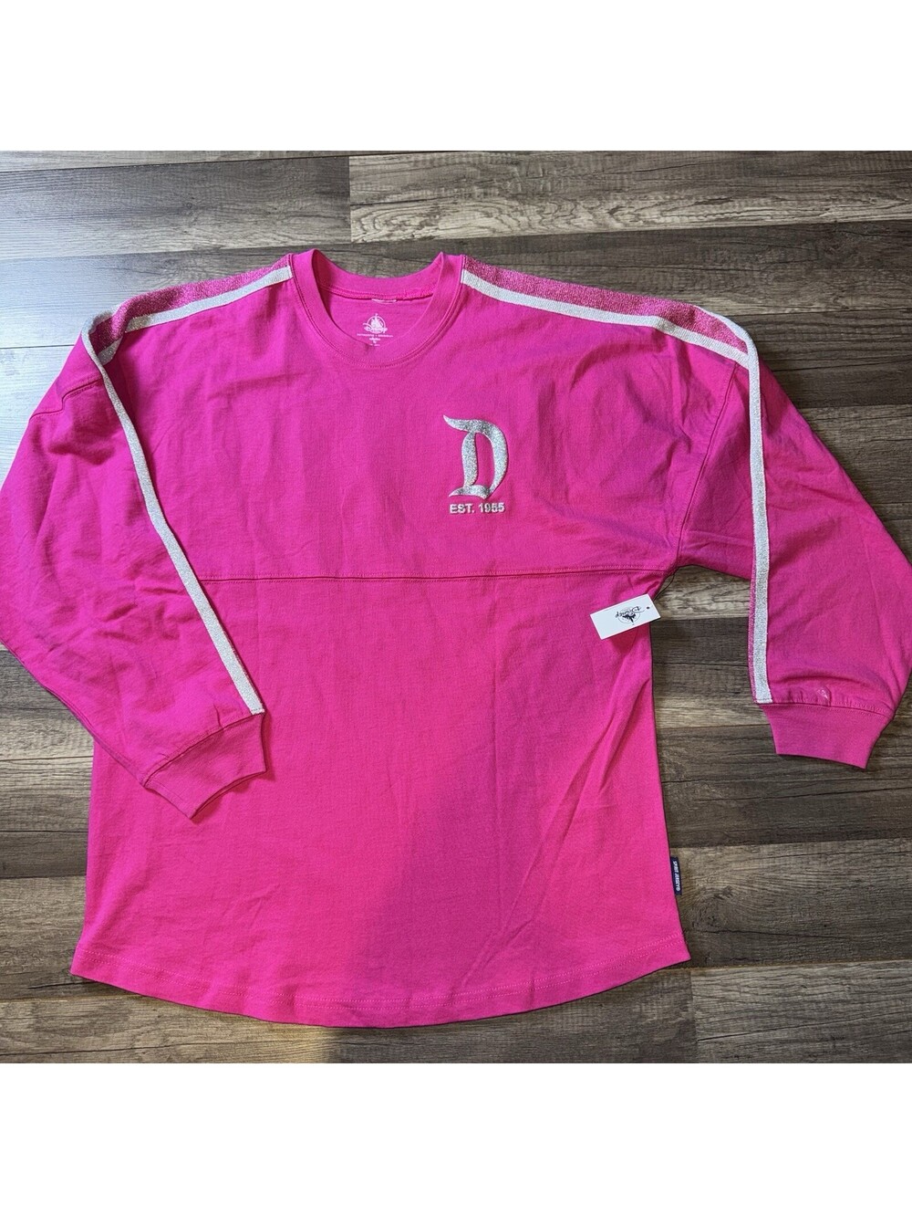 NWT Disneyland Exclusive Imagination Pink Spirit Jersey Size Small Sparkly